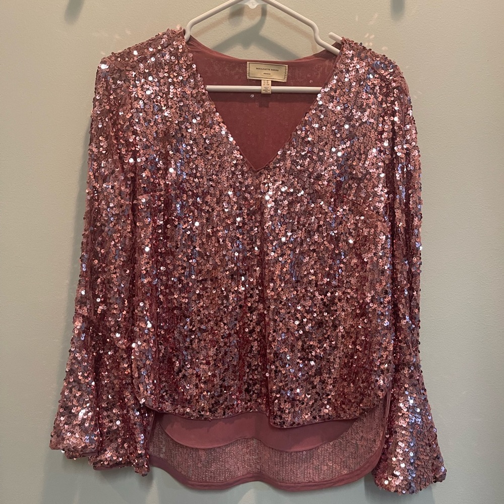Anthropologie Sequin Blouse